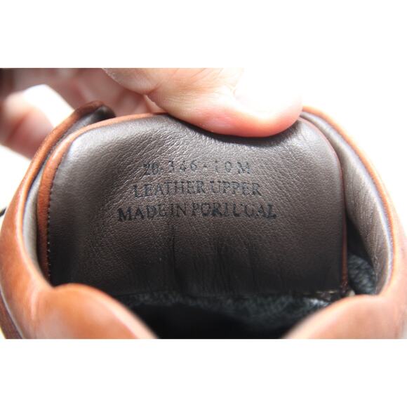 Johnson & Murphy Hiking Boots Mens 10M Brown Leather GTX Waterproof 8 Eyelets - Picture 8 of 11